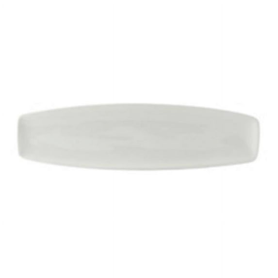 Tuxton BPH-140V 14 in. Rectangular Plate-Porcelain White - 1 Dozen
