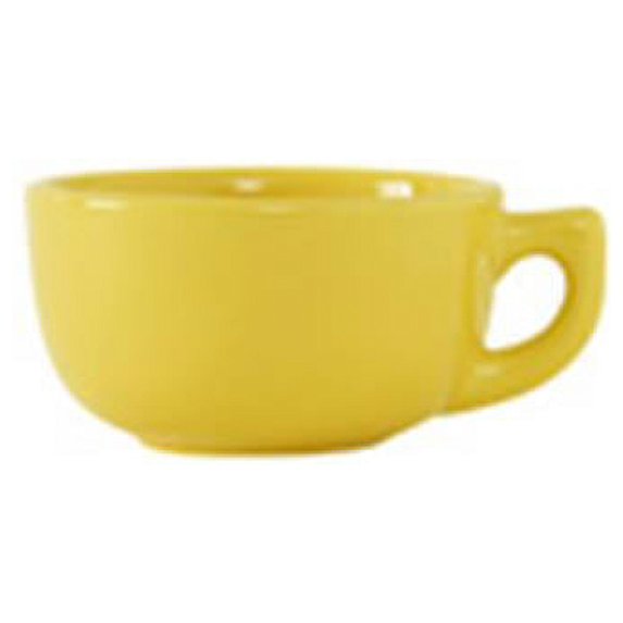 Tuxton BSF-1402 14 oz Cappuccino Cup Saffron - 2 Dozen