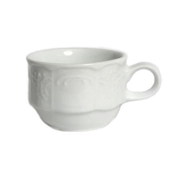 Tuxton China CHF-060 Chicago 3.13 in. Cup - Porcelain White - 3 Dozen