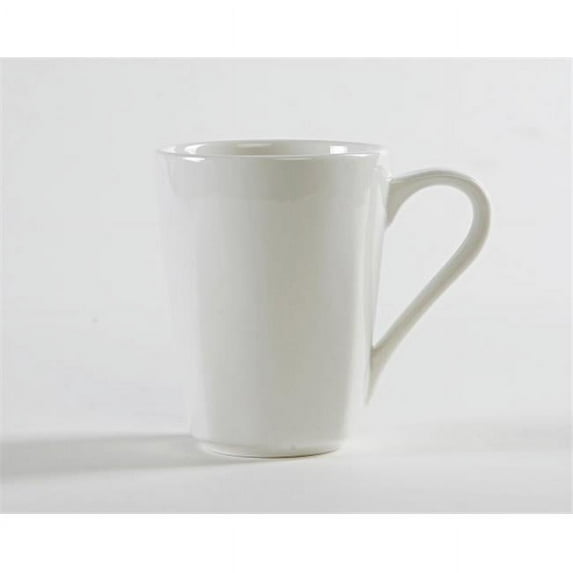 Tuxton China AMU-080 AlumaTux Modena 11.75 in. Coffee Mug - Pearl White - 2 Dozen