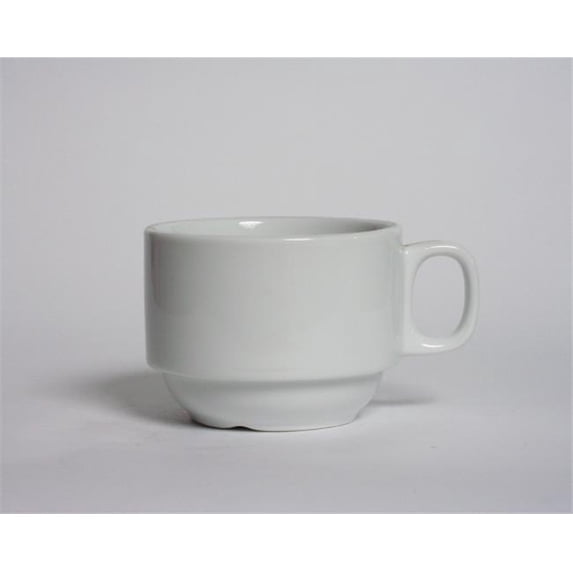 Tuxton China ALF-0703 Alaska 3.25 in. Stacking Cup - Porcelain White - 3 Dozen