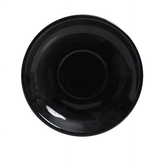 Tuxton China BBE-066 6.75 in. Cappuccino Saucer - Black - 2 Dozen