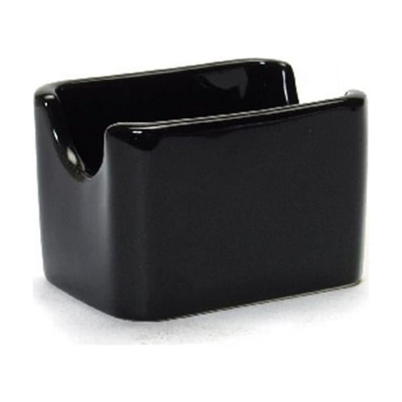 Tuxton China BBM-1405 14 oz. French Fry Caddy - Black - 1 Dozen