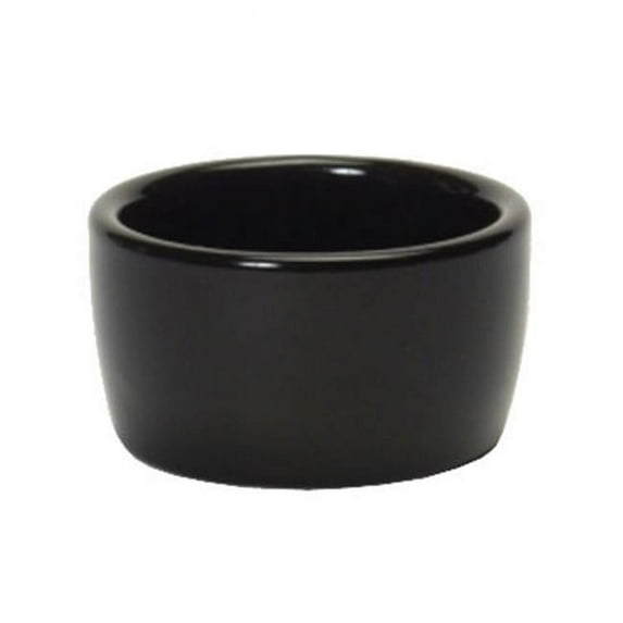 Tuxton China BBX-0203 2.5 in. Pipkin 2 oz. - Black - 4 Dozen
