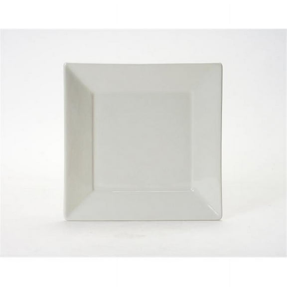 Tuxton China BEH-0845 8.5 in. x 8.5 in. Square Plate - Eggshell - 1 Dozen