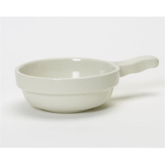 Tuxton China BES-1002 Stack French Casserole 10 oz. - Eggshell - 2 Dozen