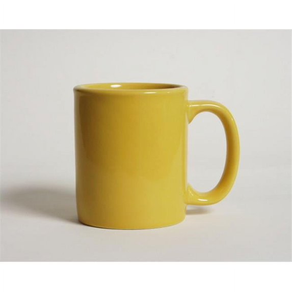 Tuxton China BSM-1202 C-Handle Mug 12 oz. - Saffron - 2 Dozen