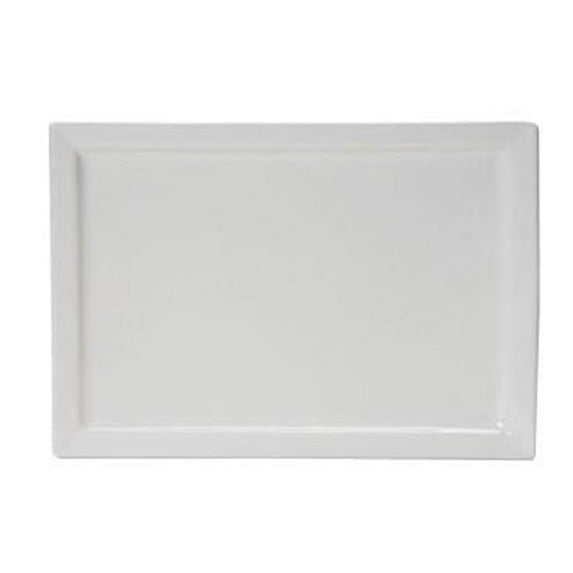 Tuxton China BWH-1544 15.5 in. x 11 in. Rectangular Plate - White - 6 pcs