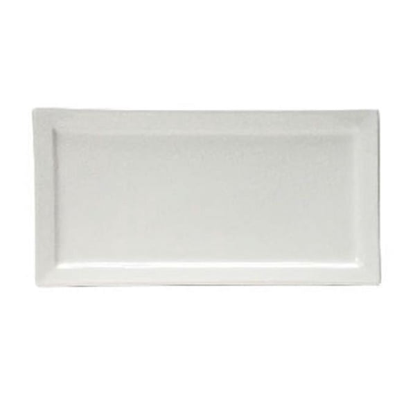 Tuxton China BWH-1547 15.5 in. x 8 in. Rectangular Plate - White - 6 pcs