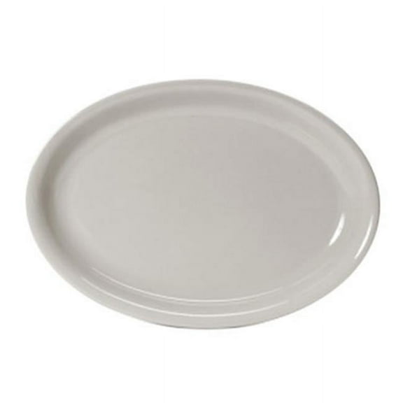 Tuxton China BWH-1552 15.63 in. Oval Platter Coupe - White  - 6 pcs