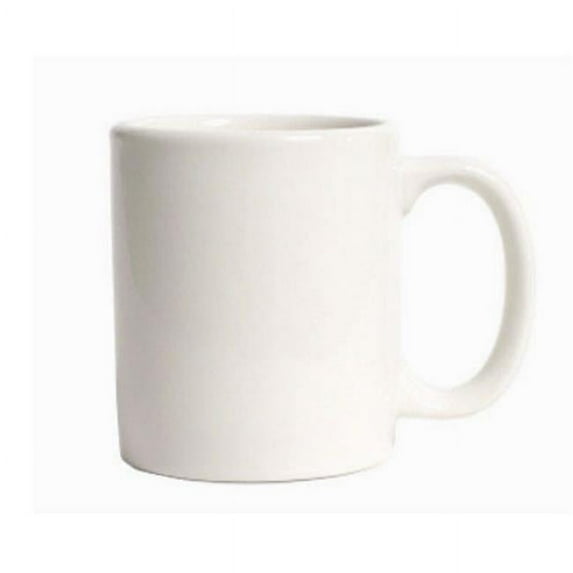 Tuxton China BWM-1202 C-Handle Mug 12 oz. - White - 2 Dozen