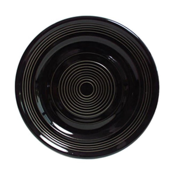 Tuxton China CBA-062 6.25 in. Plate - Black - 2 Dozen