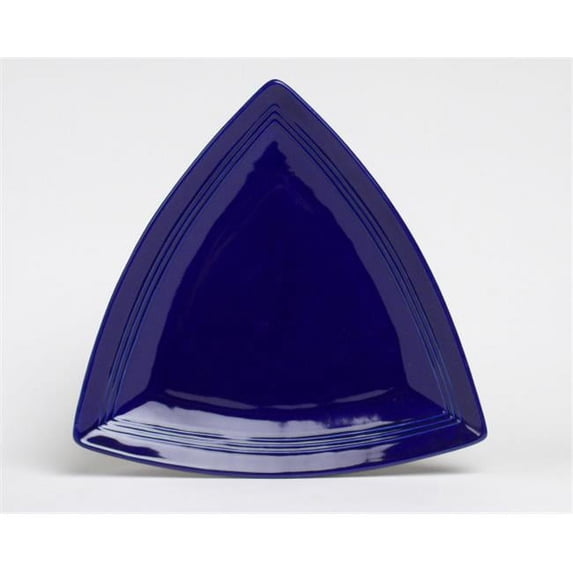 Tuxton China CCZ-1248 12.5 in. Concentrix Triangle Plate - Cobalt - 6 pcs