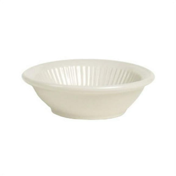 Tuxton China HED-043 Hampshire American 4.38 in. Embossed Fruit Dish - White - 3 Dozen
