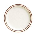 thumbnail image 1 of Tuxton China TBS-007 American 7.25 in. Bahamas Plate - White with Brown Speckle  - 3 Dozen, 1 of 1
