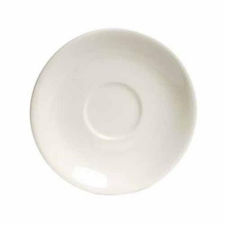 Tuxton China TRE-007 Reno 7.13 in. Wide Rim Plate - White Porcelain  - 3 Dozen