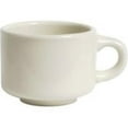 thumbnail image 1 of Tuxton China TRE-023 Nevada 3.25 in. Narrowed Rim Stackable Cup - American White  - 3 Dozen, 1 of 1
