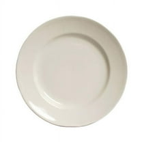 Tuxton China TSC-009 Shell 9.63 in. Scalloped Plate - American White  - 2 Dozen