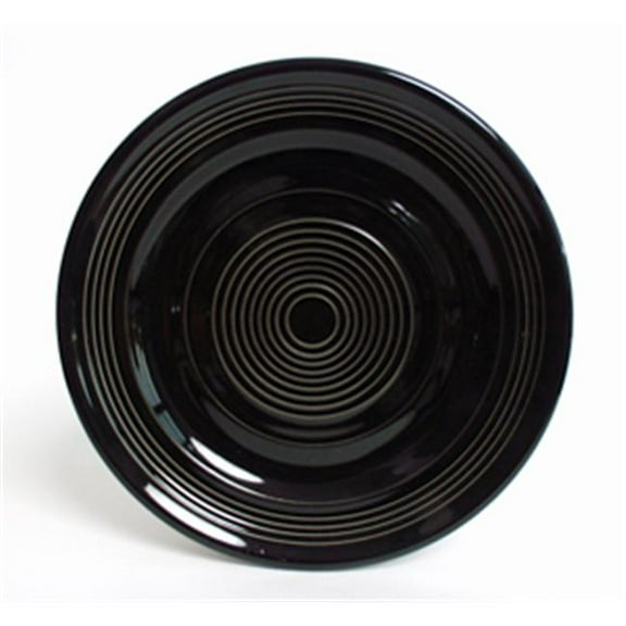 Tuxton China CBA-104 10.5 in. Plate 10.5 in. - Black - 1 Dozen