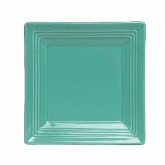 Tuxton China CTH-0845 8.5 in. x 8.5 in. Concentrix Square Plate - Cilantro - 1 Dozen