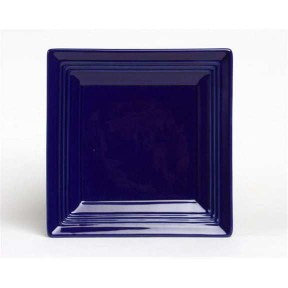 Tuxton China CCH-0845 Squares 8.5 in. x 8.5 in. x .88 in. Square Plate - Cobalt - 1 Dozen