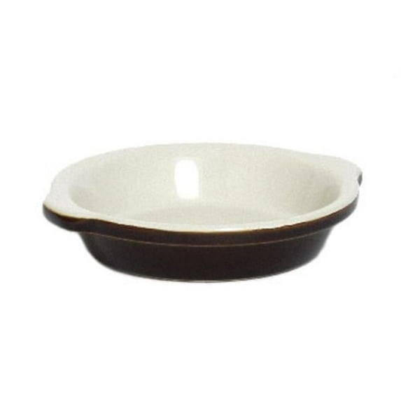 Tuxton China B1N-2003 8.13 in. Welsh Rarebit - Caramel-Eggshell - 1 Dozen