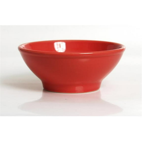 Tuxton China BNB-2508 Menudo-Salad Bowl 25 oz. - Cinnebar - 1 Dozen