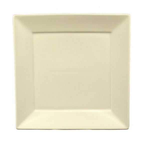 Tuxton China BEH-1016 10.13 in. x 10.13 in. Square Plate - Eggshell - 1 Dozen