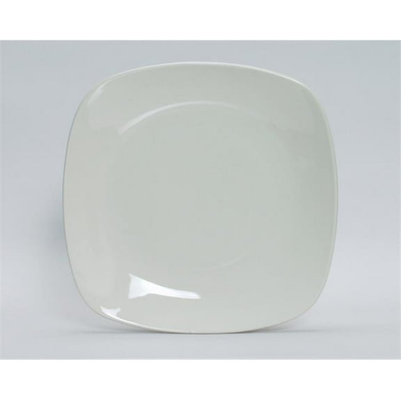 Tuxton China BEH-110C 11.13 in. x 11.13 in. Square Plate - Eggshell - 1 Dozen