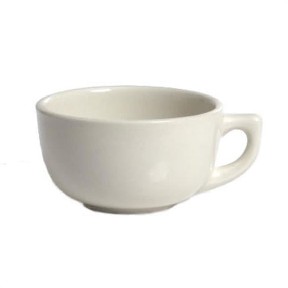Tuxton China BEF-1402 14 oz. Cappuccino Cup - Eggshell - 2 Dozen