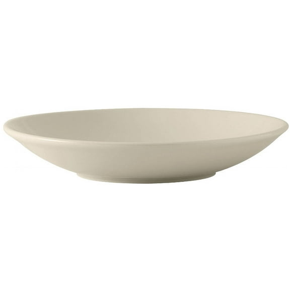 Tuxton China BED-0945 Pasta/Salad Bowl, 32 oz., 9-1/2" dia. x 1-7/8"H, round, microwave & dishwasher safe, oven proof, fully vitrified, lead-free, ceramic, DuraTux, Pack of 12