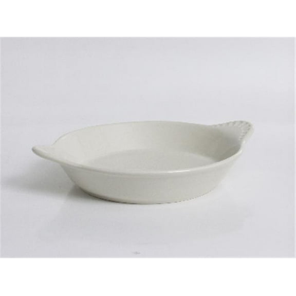 Tuxton China BEN-0902 Round Shirred Egg 9 oz. - Eggshell - 1 Dozen