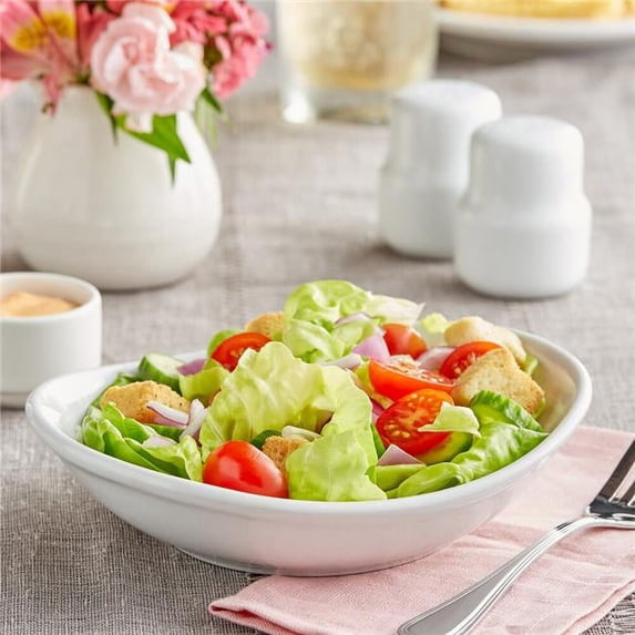 Tuxton BPB-105J 10 oz Porcelain White Oval Bowl