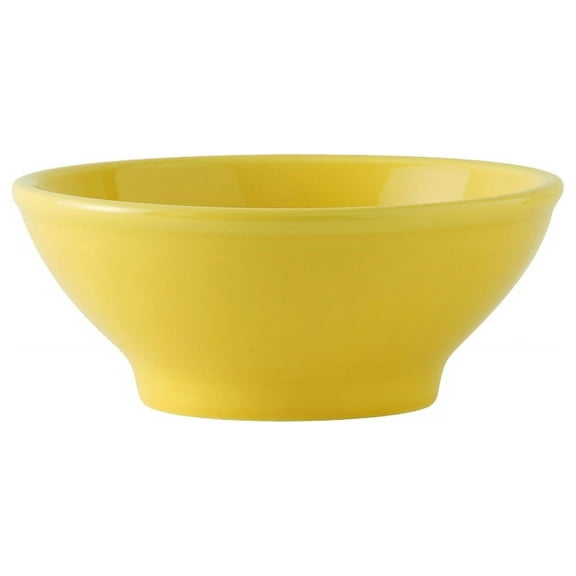 Tuxton China BSB-2508 Menudo/Salad Bowl, 25 oz., 6-3/4" dia. x 2-3/4"H, microwave & dishwasher safe, oven proof, fully vitrified, lead-free, ceramic, DuraTux, Concentrix, Saffron, Pack of 12