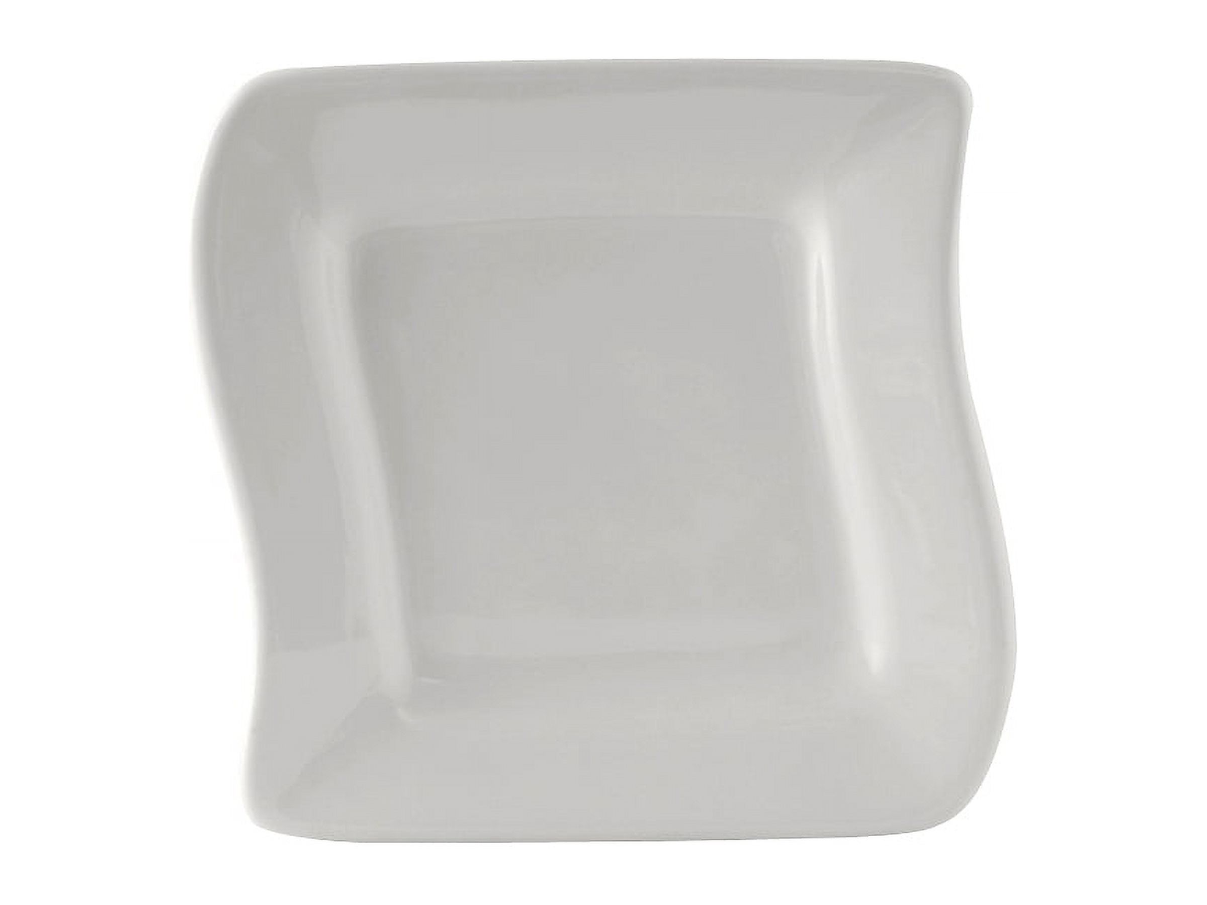Tuxton China BWZ-063C 6.63 in. x 6 .38 in. Wave Plate - White - 1 Dozen