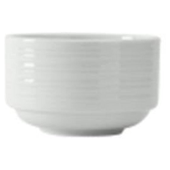 Tuxton FPB-090 Vitrified China Stackable Bouillon Porcelain White - 9 oz - 3 Dozen