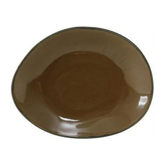 Tuxton GAJ-651 Vitrified China Ellipse Plate Mojave - 10 in. - 1 Dozen