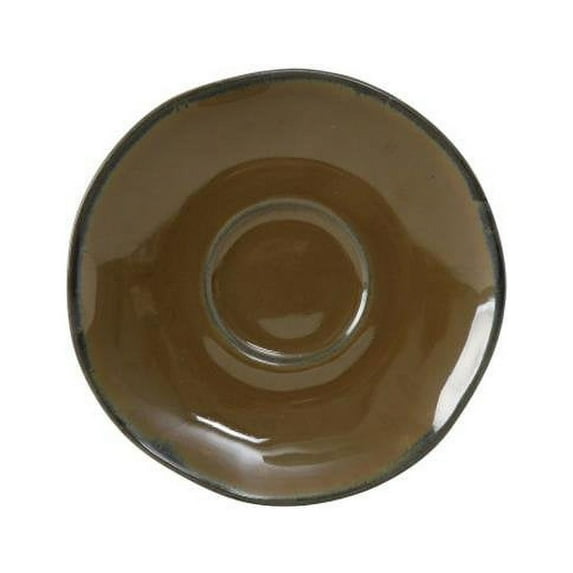 Tuxton GAR-084 Vitrified China Saucer Red Rock - 6.375 in. - 2 Dozen