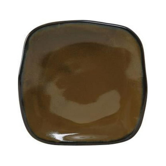 Tuxton GAR-503 Vitrified China Square Pasta Plate Red Rock - 21 oz - 1 Dozen