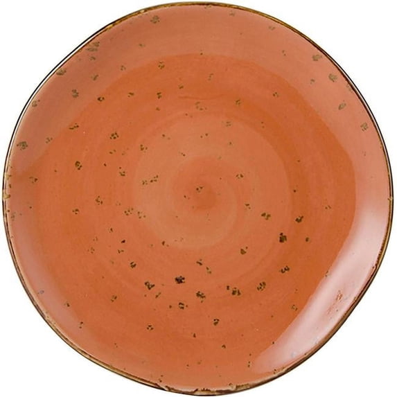 Tuxton GGC-002 6.5 in. Geode Coral Plate, Orange