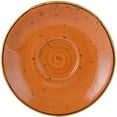 thumbnail image 1 of Tuxton GGC-086 Geode Coral Espresso Saucer, Orange, 1 of 3
