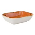 thumbnail image 1 of Tuxton GGC-552 8 oz Geode Coral Rectangular Side Dish, Orange, 1 of 1