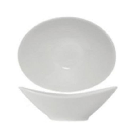 Tuxton GLP-401 Vitrified China Capistrano Bowl Porcelain White - 8 oz - 1 Dozen