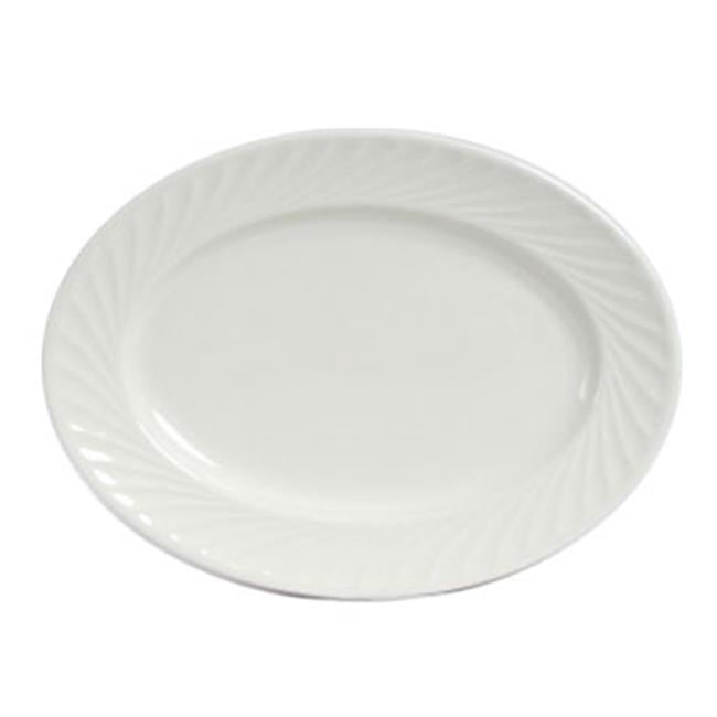 Tuxton China MEH-115 Meridian American 11.63 in. x 8.25 in. Oval ...