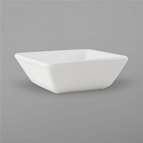Tuxton ABU-530 12 oz Pearl white Square Bowl