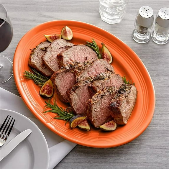 Tuxton CPH-136 Papaya Oval Platter, Orange