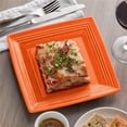 thumbnail image 1 of Tuxton CPH-0845 Papaya Square Plate, Orange, 1 of 1