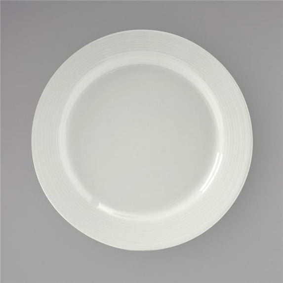 Tuxton Porcelain White Embossed Plate