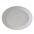 thumbnail image 1 of Tuxton China ASU-023 AlumaTux San Marino 13 in. Oval Plate - Pearl White - 1 Dozen, 1 of 1