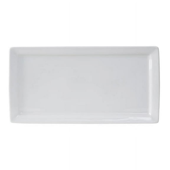 Tuxton GSP-552 Rectangular Plate 15.5 in. X 8 in., Porcelain White